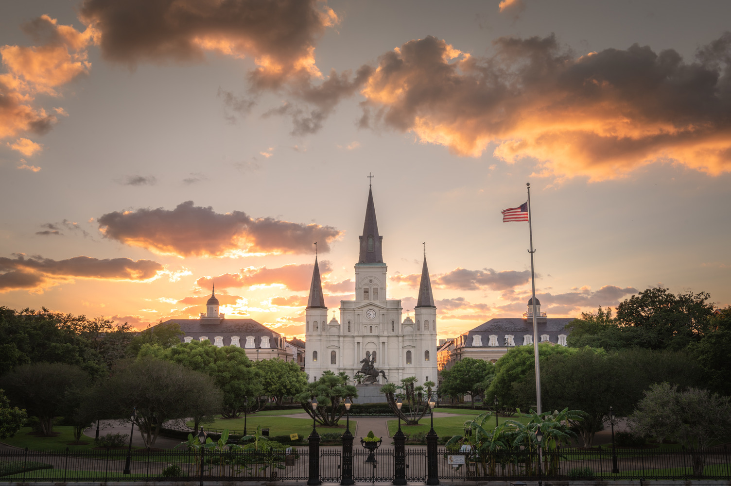 Jackson Square, Cabildo, Presbytere and St. Louis Cathedral
