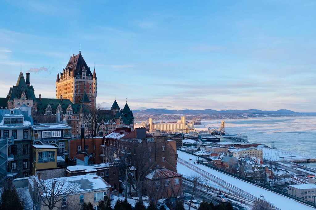 Quebec, Canada in de winter.